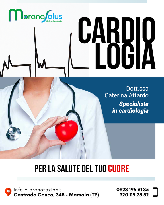 Per la salute del tuo cuore prenota una visita #Cardiologica presso il Poliambulatorio Morana Salus  💓