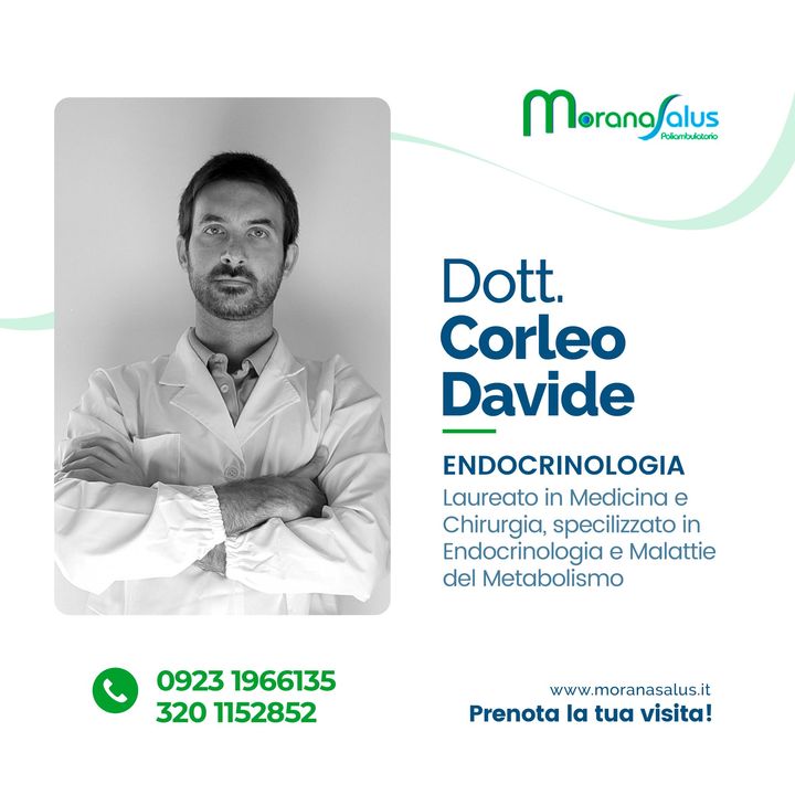 Presentiamo il Dott. Davide Corleo, Specilizzato in Endocrinologia e Malattie