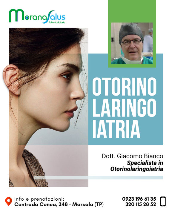 Al Poliambulatorio Morana Salus puoi prenotare la tua visita #otorinolaringoiatrica.