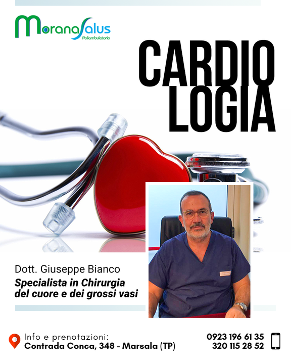 Per la salute del tuo cuore prenota una visita #Cardiologica presso il Poliambulatorio Morana Salus 💓