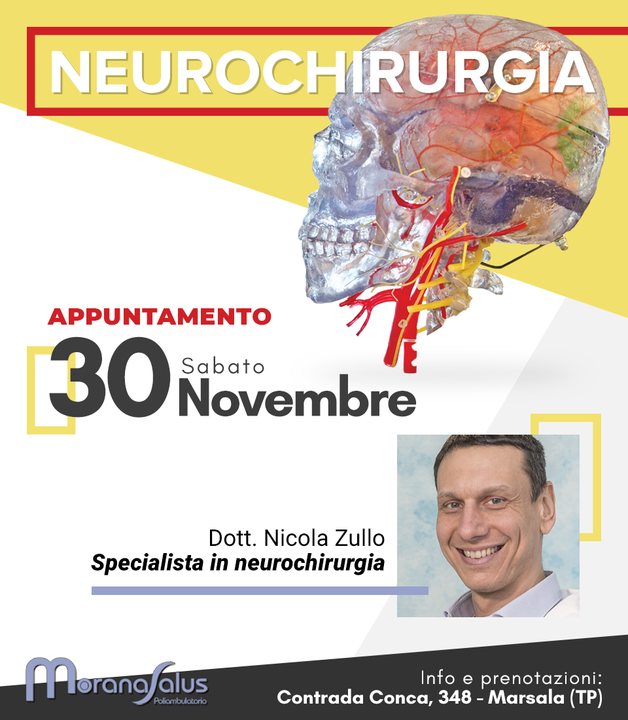 Presso il poliambulatorio Morana Salus puoi prenotare la tua visita #neurochirurgica per il trattamento chirurgico dei problemi che coinvolgono il cervello, la colonna vertebrale, i nervi periferici e le arterie presenti nel collo. 😊