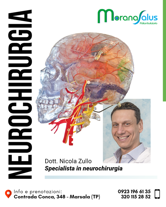 Presso il Poliambulatorio Morana Salus puoi prenotare la tua visita #neurochirurgica per il #trattamento #chirurgico dei problemi che coinvolgono il cervello, la colonna vertebrale, i nervi periferici e le arterie presenti nel collo. 😊