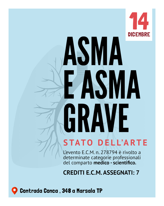 Sabato 14 Dicembre a Marsala presso il Poliambulatorio Morana Salus si terrà l'evento 