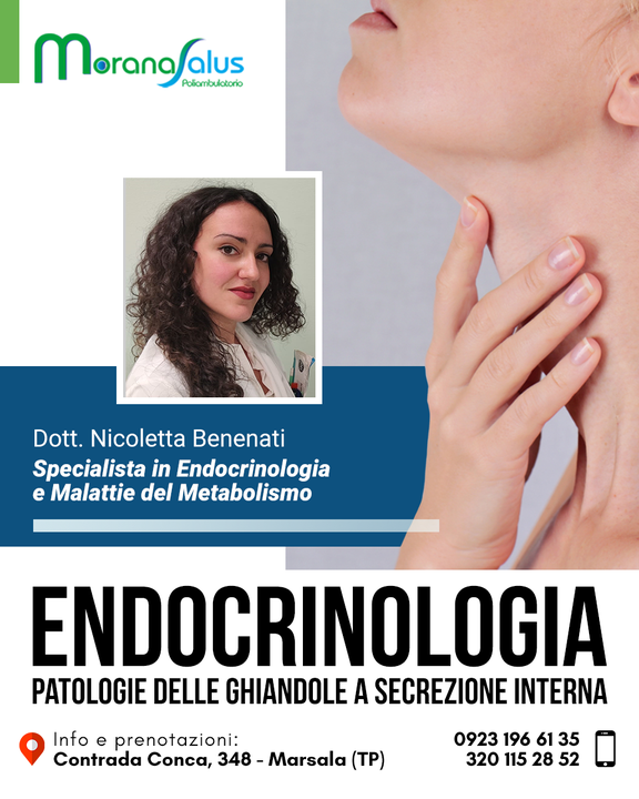 Presso il Poliambulatorio Morana Salus  puoi prenotare la tua visita #ENDOCRINOLOGICA, per rilevare eventuali patologie delle #ghiandole a secrezione interna, ossia quelle il cui prodotto - gli #ormoni - viene direttamente immesso nel #sangue.