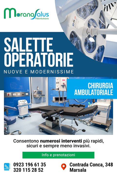 Presso il nostro Poliambulatorio Morana Salus sono attive le nuove e modernissime #salette #operatorie di chirurgia ambulatoriale.
