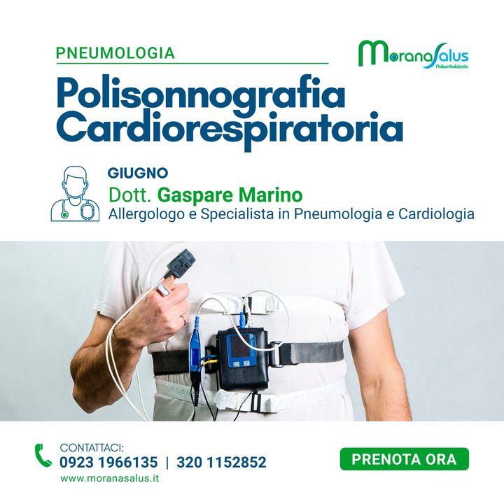 La #polisonnografia o monitoraggio #cardiorespiratorio è un esame strumentale che