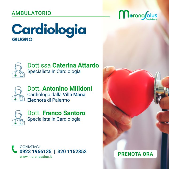 Per la salute del tuo cuore prenota una visita #cardiologica!