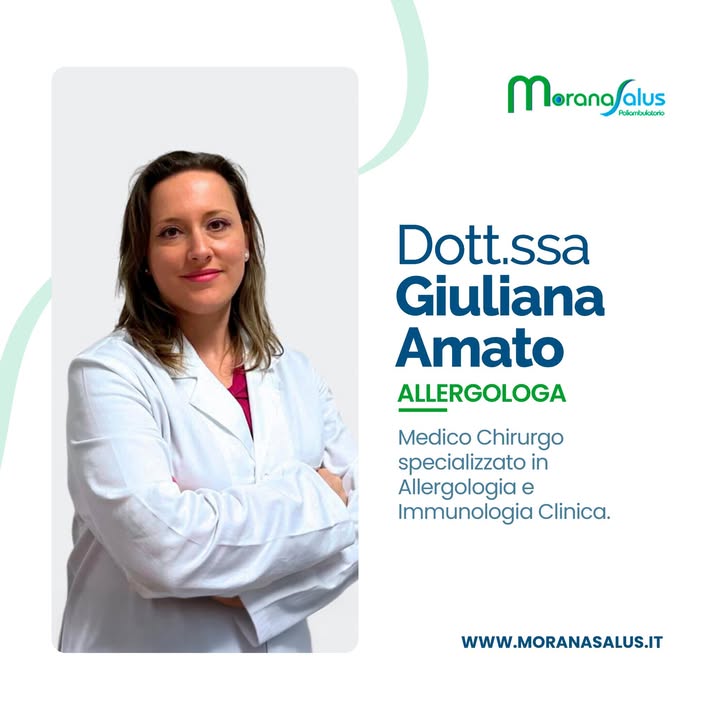 𝗦𝗼𝗳𝗳𝗿𝗶 𝗱𝗶 𝗮𝗹𝗹𝗲𝗿𝗴𝗶𝗲?🤧

La 𝗗𝗼𝘁𝘁.𝘀𝘀𝗮 𝗚𝗶𝘂𝗹𝗶𝗮𝗻𝗮 𝗔𝗺𝗮𝘁𝗼, specialista in allergologia e