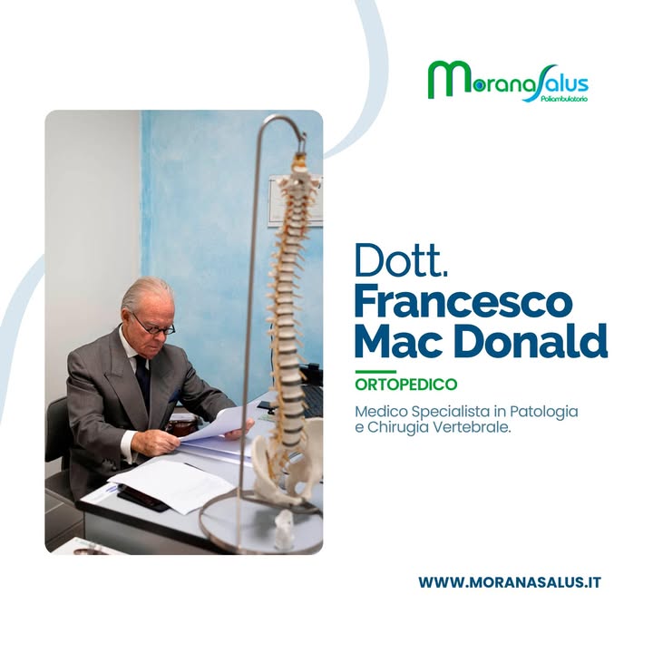 Presentiamo il 𝐃𝐨𝐭𝐭. 𝐅𝐫𝐚𝐧𝐜𝐞𝐬𝐜𝐨 𝐌𝐚𝐜 𝐃𝐨𝐧𝐚𝐥𝐝, medico specialista in Patologia